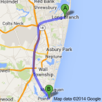 Map Long Branch to Point Pleasant